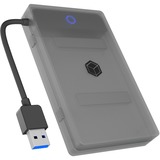 ICY BOX IB-AC603b-U3 Carcasa de disco duro/SSD Antracita, Negro 2.5", Adaptador antracita/Negro, Carcasa de disco duro/SSD, 2.5", SATA, Serial ATA II, Serial ATA III, 5 Gbit/s, Hot-swap, Antracita, Negro