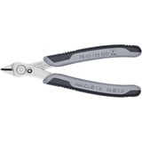 KNIPEX 78 03 125 ESD Side-cutting pliers alicate, Alicates eléctricos gris, Side-cutting pliers, Acero inoxidable, Acero, De plástico, Negro / Gris, 12,5 cm, 55 g