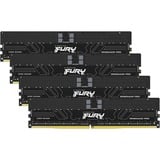 Kingston FURY FURY 128GB 5600MT/s DDR5 ECC Reg CL36 DIMM (Kits de 4) Renegade Pro XMP, Memoria RAM negro, 128 GB, 4 x 32 GB, DDR5, 288-pin DIMM, Negro
