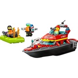 LEGO City Lancha de Rescate de Bomberos, Juegos de construcción Juego de construcción, 5 año(s), Plástico, 144 pieza(s), 350 g