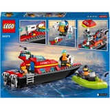 LEGO City Lancha de Rescate de Bomberos, Juegos de construcción Juego de construcción, 5 año(s), Plástico, 144 pieza(s), 350 g
