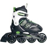 Muuwmi Patines en línea infantiles ajustables Talla 33-36 verde/Negro