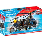 PLAYMOBIL City Action Helicóptero de rescate SWAT, Juegos de construcción 