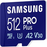 SAMSUNG PRO Plus 512 GB microSDXC (2023), Tarjeta de memoria azul