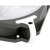 SilverStone AR12 RGB Procesador Enfriador 12 cm Negro, Acero inoxidable, Blanco, Disipador de CPU Enfriador, 12 cm, 700 RPM, 2200 RPM, 29 dB, 68,9 cfm