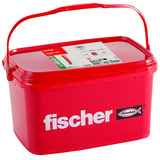 fischer Taco DuoPower 6x30 Cubo, Pasador gris claro/Rojo