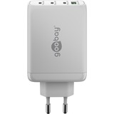 goobay Cargador rápido USB-C PD multipuerto 100 vatios blanco
