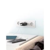 goobay Cargador rápido USB-C multipuerto, PD, GaN, 68 vatios negro