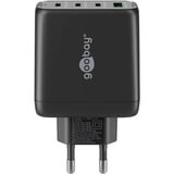 goobay Cargador rápido USB-C multipuerto, PD, GaN, 68 vatios negro