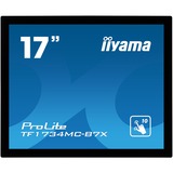 iiyama TF1734MC-B7X pantalla para PC 43,2 cm (17") 1280 x 1024 Pixeles SXGA LED Pantalla táctil Negro, Monitor LED negro, 43,2 cm (17"), 1280 x 1024 Pixeles, SXGA, LED, 5 ms, Negro