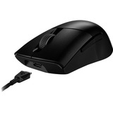 ASUS ROG Keris Wireless AimPoint ratón Juego mano derecha RF Wireless + Bluetooth + USB Type-C Óptico 36000 DPI, Ratones para gaming negro, mano derecha, Óptico, RF Wireless + Bluetooth + USB Type-C, 36000 DPI, Negro