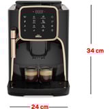 Arzum Okka Espresso Pro, Superautomática negro/Bronce