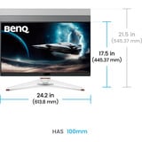 BenQ EX271Q, Monitor de gaming blanco/Negro