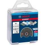 Bosch 2 608 900 035 accesorio para herramienta multifunción Hoja de sierra segmentada Hoja de sierra segmentada, Panel de fibrocemento, Panel de fibra con revestimiento de cemento, Plástico reforzado con fibra..., 8,5 cm, 10 pieza(s), Funda de plástico