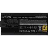 Cooler Master MWE 1250 V2 Black, Fuente de alimentación de PC negro