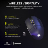 Corsair SCIMITAR Elite Wireless SE, Ratones para gaming Gunmetal
