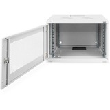 Digitus Carcasa de pared SOHO, sin montar - 540 x 400 mm (an. x pr.), Armario IT gris claro, sin montar - 540 x 400 mm (an. x pr.), Bastidor de pared, 7U, 60 kg, Rieles de rack, Gris