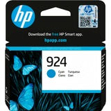 HP Cartucho de Tinta Original 924 cian Rendimiento estándar, Cian, 1 pieza(s), 400 páginas, Pack individual