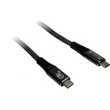 Inter-Tech Cable USB 3.2 Gen2x2, conector USB-C > conector USB-C negro