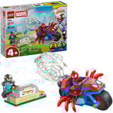 LEGO Marvel Spidey y sus súper amigos Spidey en motocicleta vs. Rhino, Juegos de construcción 