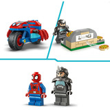 LEGO Marvel Spidey y sus súper amigos Spidey en motocicleta vs. Rhino, Juegos de construcción 