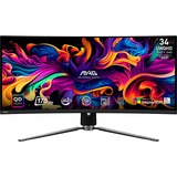 MSI MAG 341CQP QD-OLED, Monitor de gaming negro