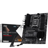 MSI PRO B840-S EVO WIFI6E, Placa base negro/Plateado