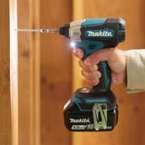 Makita Llave de impacto a batería DTD157Z, 18 Voltios, Tornillo de percusión azul/Negro