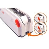 Peach PB200-70 máquina de encuadernación térmica 60 s 300 hojas Blanco, Encuadernadora blanco/Naranja, 300 hojas, Blanco, 60 s, 1,5 cm, 180 s, 80 g/m²