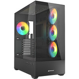 Sharkoon AK6 RGB, Cajas de torre negro
