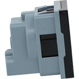 Shelly Adaptador de enchufe para soporte negro