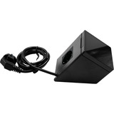 Shelly Adaptador de enchufe para soporte negro