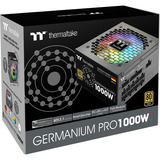 Thermaltake Germanium Pro RGB 1000W, Fuente de alimentación de PC negro