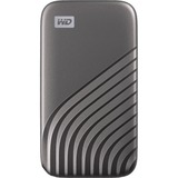 WD My Passport 1000 GB Gris, Unidad de estado sólido gris, 1000 GB, USB Tipo C, 3.2 Gen 2 (3.1 Gen 2), 1050 MB/s, Protección mediante contraseña, Gris