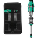 Wera Kraftform Kompakt 25, 7 piezas, Llave de tubo negro/Verde