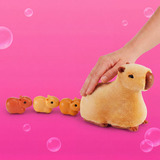 ZURU Pets Alive - Mommy Capybara and Baby Surprise, Muñecos Pets Alive Mommy Cappy & Baby Surprise, Capibara de juguete, 3 año(s), Interactivo, Sonoro