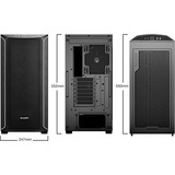 be quiet! Shadow Base 800 DX Black Midi Tower Negro, Cajas de torre negro, Midi Tower, PC, Negro, ATX, EATX, micro ATX, Mini-ITX, Acrilonitrilo butadieno estireno (ABS), Acero, Vidrio templado, Multi