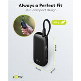 goobay Powerbank 5.000 mAh, cable USB-C integrado 13 cm, 20 vatios, Banco de potencia negro