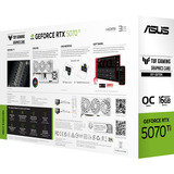 ASUS TUF Gaming TUF-RTX5070TI-O16G-BTF-WHITE NVIDIA GeForce RTX 5070 Ti 16 GB GDDR7, Tarjeta gráfica GeForce RTX 5070 Ti, 16 GB, GDDR7, 256 bit, 7680 x 4320 Pixeles, PCI Express 5.0