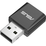 ASUS USB-BE 92 Nano, Adaptador Wi-Fi negro