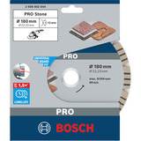 Bosch Disco de diamante PRO para piedra, Ø 180mm, Hoja 