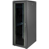 Digitus Armario de red de la serie Unique - 600 x 800 mm (an. x pr.), Armario IT negro, Rack o bastidor independiente, 32U, 800 kg, Negro