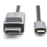 Digitus Cable adaptador USB4 Gen 2x2 USB-C > DisplayPort negro/Gris