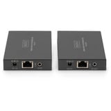 Digitus Set extensor HDMI KVM IP, 150 metros, Alargador de HDMI negro