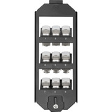 Digitus Soporte de suelo para módulos Keystone, triple, Bastidor de instalación negro