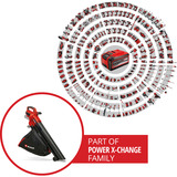 EINHELL Power X-Change Aspiradora de hojas a batería VENTURRO 18/210, 18Volt, Aspirador/soplador rojo/Negro