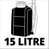 EINHELL Pulverizador a presión con batería Power X-Change GE-WS 18/150 Li-Solo, 18 Voltios, Bomba & Pulverizador a presión gris/Rojo