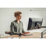 Evoluent Evoluent D Small Wireless ratón Oficina mano derecha RF inalámbrico Laser 3200 DPI negro/Plateado, mano derecha, Diseño vertical, Laser, RF inalámbrico, 3200 DPI, Negro