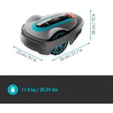 GARDENA Robot cortacésped smart SILENO city 400m² Set gris/Turquesa