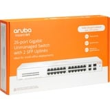 Hewlett Packard Enterprise Conmutador Instant On de red 26 puertos Gigabit 2 puertos SFP 1430, Interruptor/Conmutador 